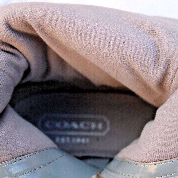 New Coach Demure Gray Nylon Boot Size Women’s 6 1/2 B - Picture 12 of 16